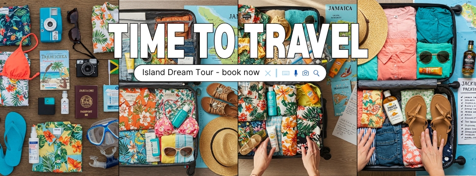 Ultimate Packing List for Jamaica 2026: What to Bring Ultimate Packing List for Jamaica 2025: A collection of essential vacation items including swimwear, sunhats, lightweight clothing, sunscreen, and travel accessories.