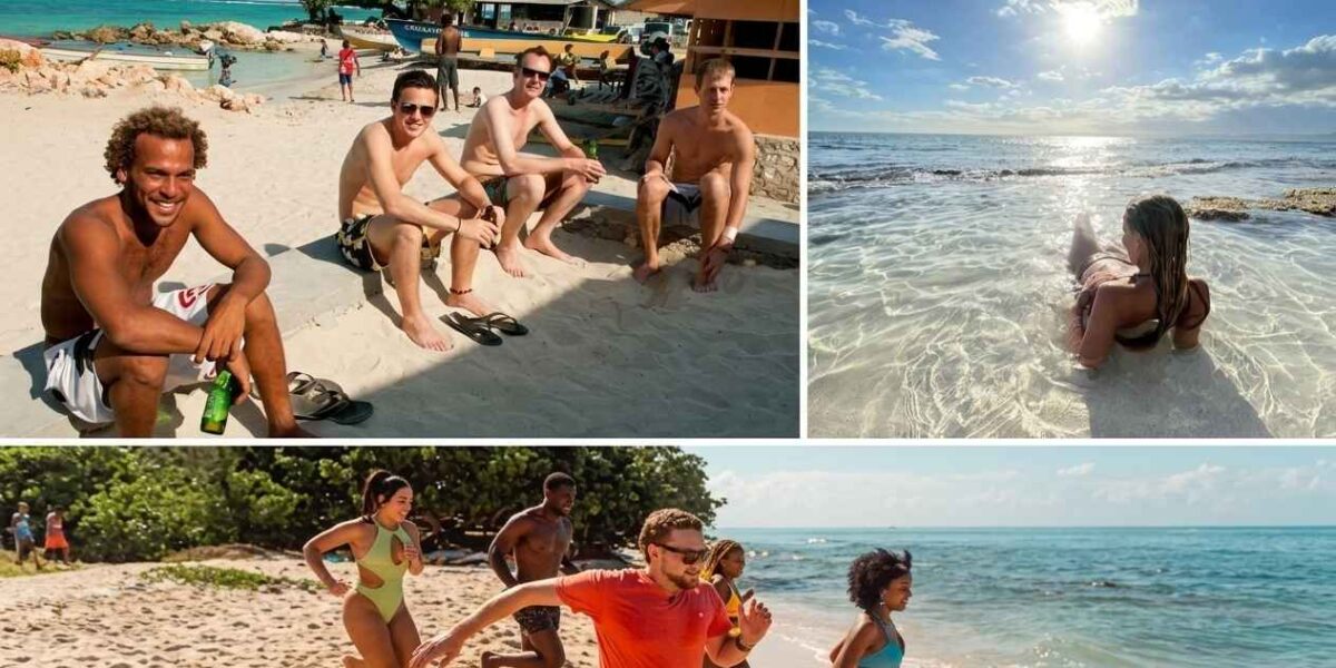 Is It Safe to Travel to Jamaica showing Kingston city collage with real streets, harbor views, and urban tourism environment