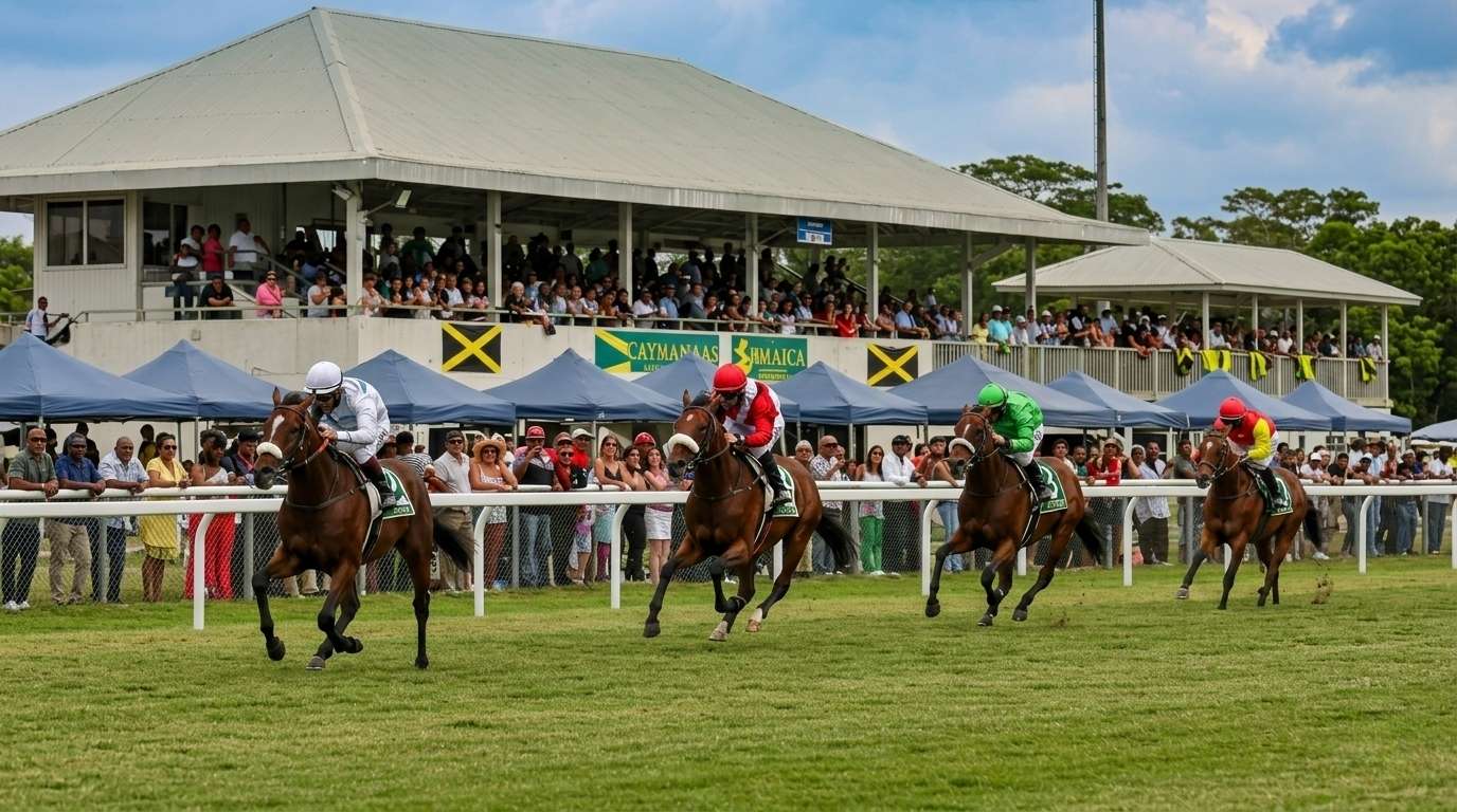 Elite horse racing at Caymanas Park – one of the top current events in Jamaica.