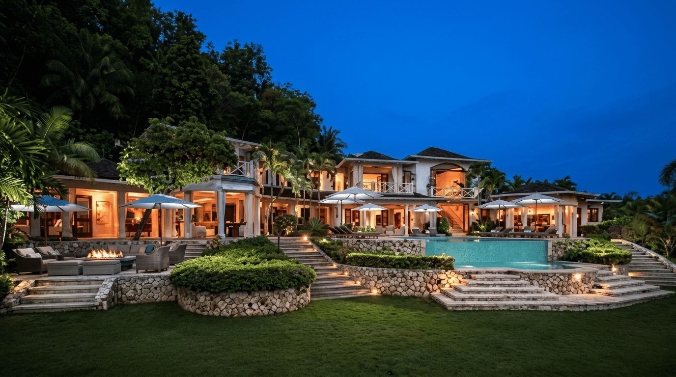 Round Hill Hotel and Villas in Montego Bay, a premium five star resort in Jamaica with private villas and ocean views