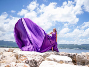 Flying Dress Photoshoot in Montego Bay