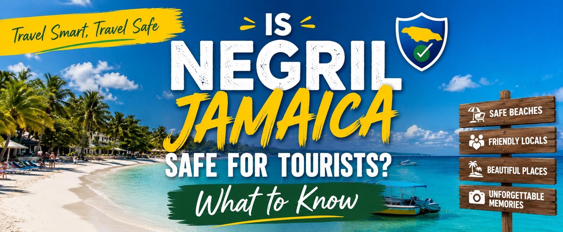 Is Negril Jamaica Safe for Tourists? What to Know Is Negril Jamaica Safe? Tourists enjoying Seven Mile Beach, Negril resorts, and safe transportation in Jamaica