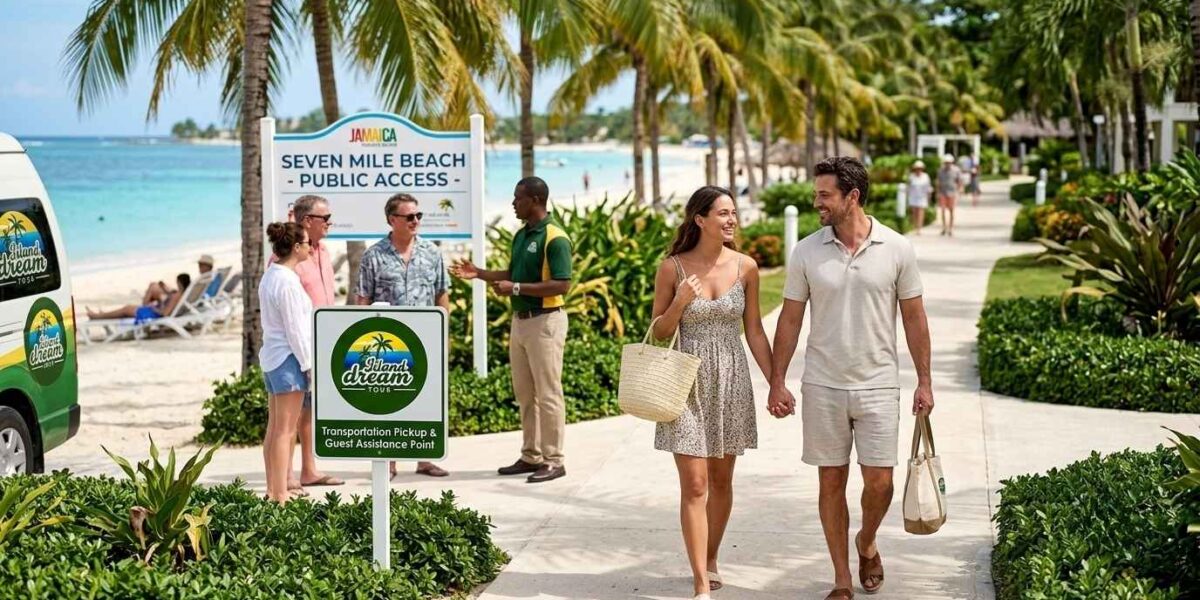 Is Negril Jamaica Safe: Tourists enjoying a secure Negril vacation with Island Dream Tour travel assistance.